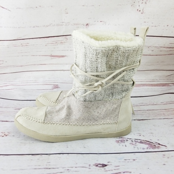 white moccasin boots